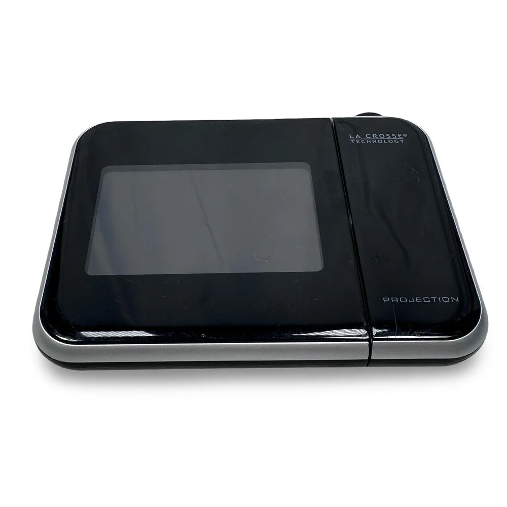 La Crosse Technology Projection Alarm Clock Black Silver 616-1412v3 Digital LCD